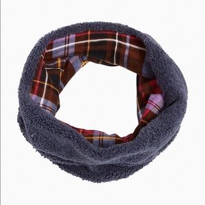 Vera Bradley Teddy Fleece Loop Scarf- Thunder Blue